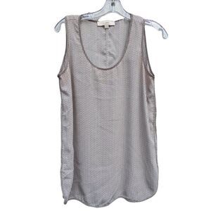 LOFT S Tan Sleeveless Blouse